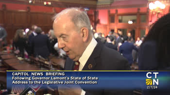 Click to Launch Senate President Pro Tempore Looney Reacts to Governor Lamont's 2024 State of the State Address
